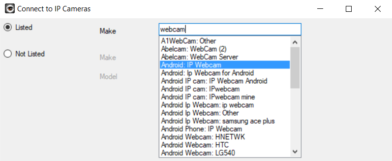 add ip webcam android